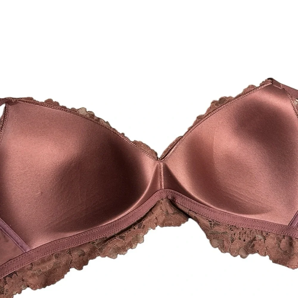 Aerie women 34 D bra ,wireless,embroidered,floral ,lace,sexy, feminine ,comfy - Picture 10 of 14